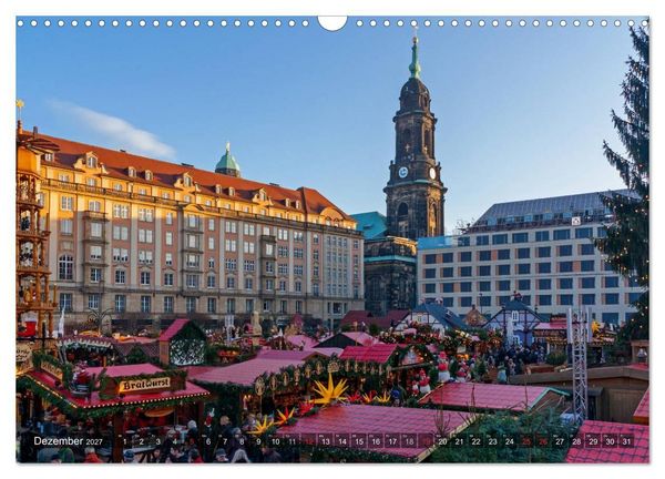 Produktbild: Dresden, ein Jahr an der Elbe (Wandkalender 2027 DIN A3 quer), CALVENDO Monatskalender