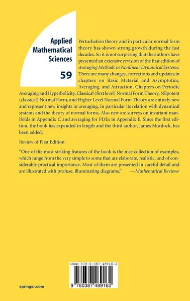 Produktbild: Averaging Methods in Nonlinear Dynamical Systems