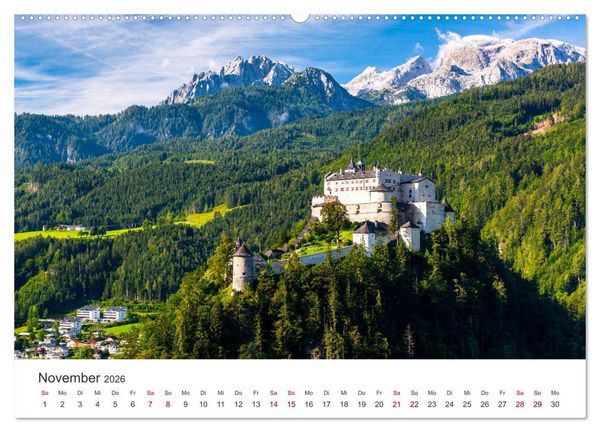 Produktbild: Salzburg - Kultur und Natur pur. (Wandkalender 2026 DIN A2 quer), CALVENDO Monatskalender