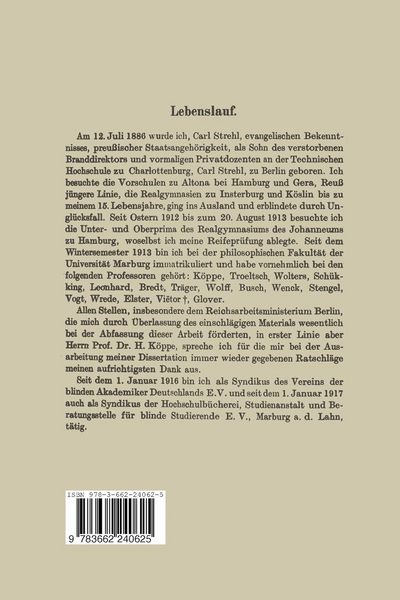 Produktbild: Die Kriegsblindenf&uuml;rsorge