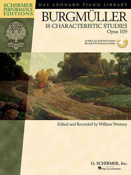 Produktbild: Johann Friedrich Burgmuller 18 Characteristic Studies Opus 109 Book with Online Audio for Piano Edited by William Westney Classical Piano Sheet Music Collection & Performance Repertoire
