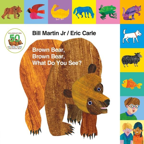 Lift-The-Tab: Brown Bear, Brown Bear, What Do You See? 50th Anniversary Edition, Gebundene Ausgabe von Bill Martin, Macmillan USA, 978-1-62779-723-8