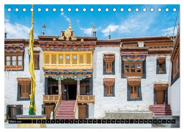 Produktbild: Ladakh - Buddhistische Kl&ouml;ster (Tischkalender 2026 DIN A5 quer), CALVENDO Monatskalender