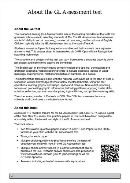 Produktbild: 11+ Practice Papers for the GL Assessment Ages 10-11 - Book 3