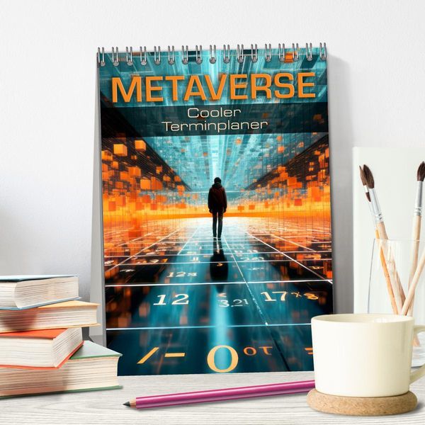 Produktbild: METAVERSE Cooler Terminplaner (Tischkalender 2026 DIN A5 hoch), CALVENDO Monatskalender