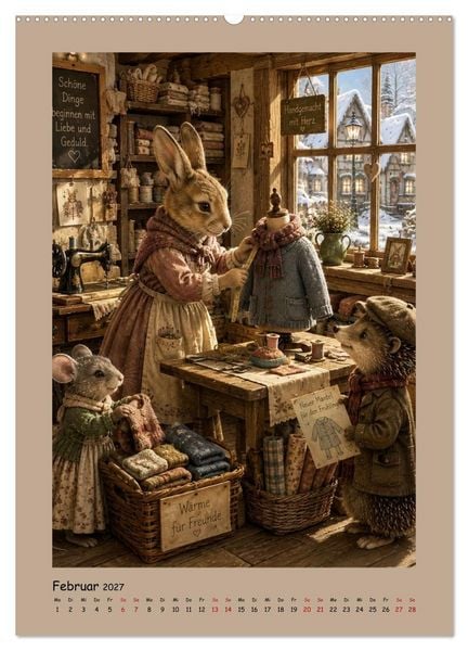 Produktbild: Das kleine Walddorf (hochwertiger Premium Wandkalender 2027 DIN A2 hoch), Kunstdruck in Hochglanz