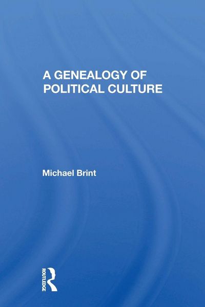 Produktbild: A Genealogy Of Political Culture