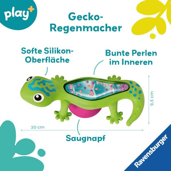 Produktbild: Ravensburger 4870 - play+ Regenmacher: Gecko