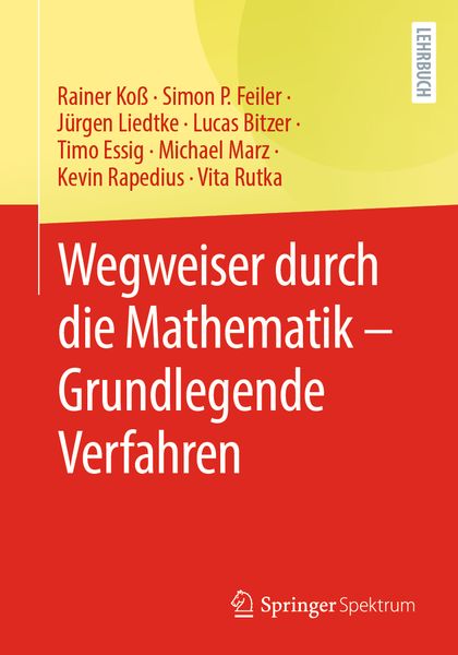 Produktbild: Wegweiser durch die Mathematik &ndash; Grundlegende Verfahren