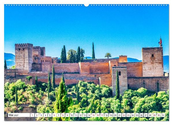 Produktbild: Sonniges Andalusien (Wandkalender 2027 DIN A2 quer), CALVENDO Monatskalender