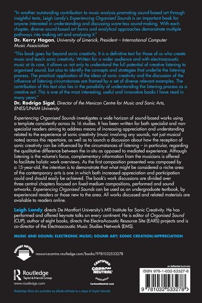 Produktbild: Experiencing Organised Sounds