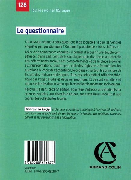 Produktbild: Le questionnaire