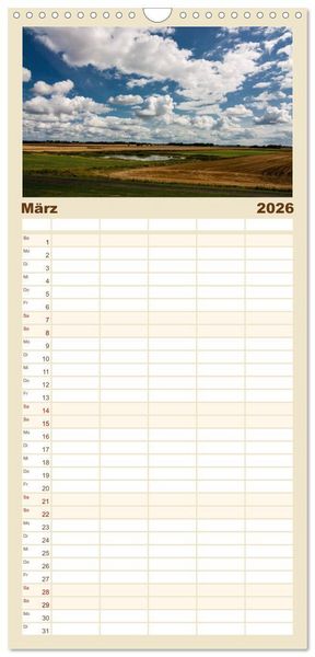 Produktbild: Familienplaner 2026 - Ostfriesland - Tour mit 5 Spalten (Wandkalender, 21 x 45 cm) CALVENDO