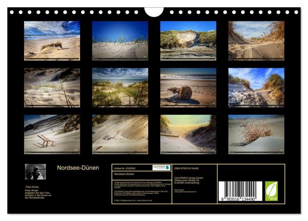 Produktbild: Nordsee-D&uuml;nen (Wandkalender 2026 DIN A4 quer), CALVENDO Monatskalender