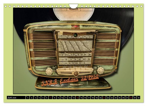 Produktbild: RADIO LEGENDEN (Wandkalender 2026 DIN A4 quer), CALVENDO Monatskalender