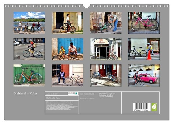 Produktbild: Drahtesel in Kuba (Wandkalender 2026 DIN A3 quer), CALVENDO Monatskalender