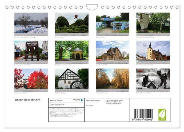 Produktbild: Unser Meckenheim (Wandkalender 2026 DIN A4 quer), CALVENDO Monatskalender