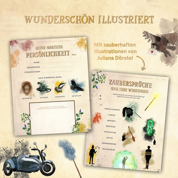 Produktbild: Das inoffizielle R&auml;tselbuch f&uuml;r Potter-Fans. &Uuml;ber 100 Quizfragen, Bilderr&auml;tsel, Labyrinthe und mehr zu den bekannten B&uuml;chern und Filmen