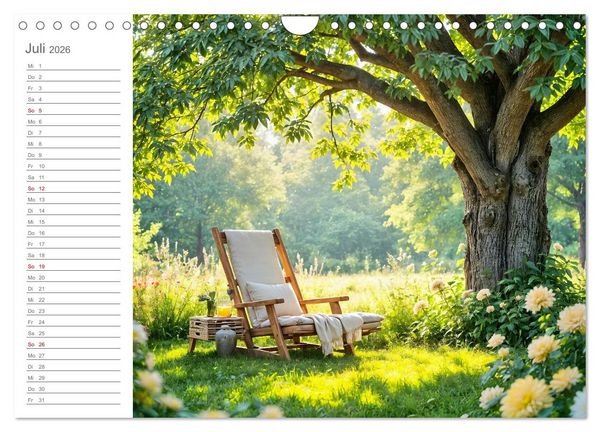 Produktbild: Zuhause im Augenblick - Lieblingspl&auml;tze zum Innehalten (Wandkalender 2026 DIN A4 quer), CALVENDO Monatskalender