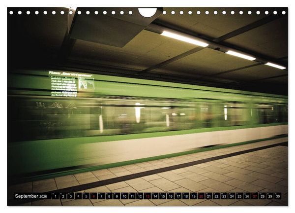 Produktbild: U-Bahn-Stationen Hannover (Wandkalender 2026 DIN A4 quer), CALVENDO Monatskalender