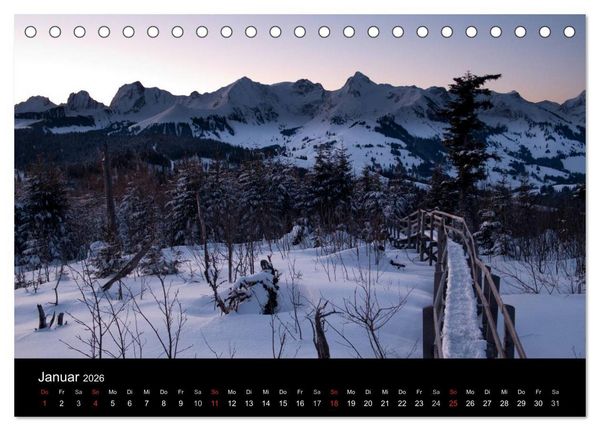 Produktbild: Lichtstimmungen Schweiz 2026 (Tischkalender 2026 DIN A5 quer), CALVENDO Monatskalender