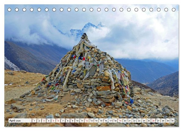 Produktbild: BUDDHISMUS in NEPAL (Tischkalender 2026 DIN A5 quer), CALVENDO Monatskalender