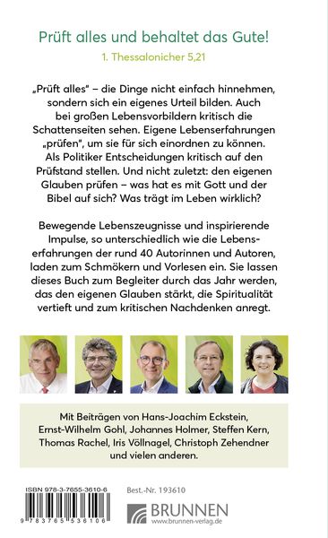 Produktbild: Pr&uuml;ft alles und behaltet das Gute!