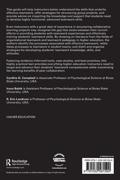 Produktbild: Innovative Approaches to Teaching and Assessing Teamwork in Higher Education