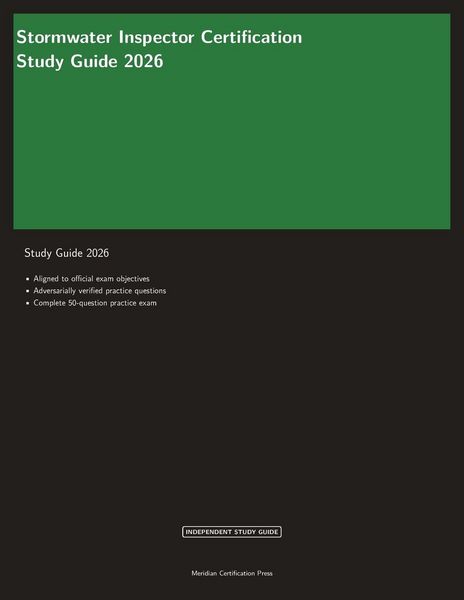 Produktbild: Stormwater Inspector Certification Study Guide 2026