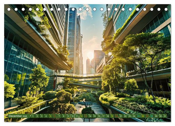 Produktbild: Nature Feeling - Urban Jungle (Desk Calendar 2026 DIN A5 landscape), CALVENDO 12 Month DeskCalendar