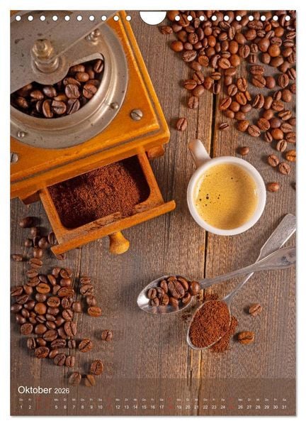 Produktbild: Kaffee für ein Genusserlebnis (Wandkalender 2026 DIN A4 hoch), CALVENDO Monatskalender