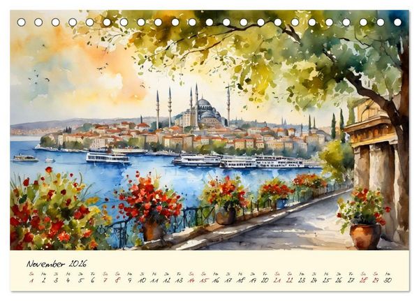 Produktbild: T&uuml;rkei - Land auf zwei Kontinenten (Tischkalender 2026 DIN A5 quer), CALVENDO Monatskalender