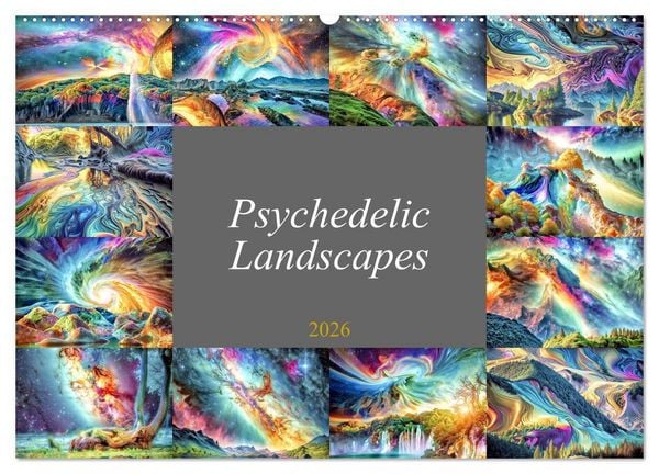 Produktbild: Braun, W: Psychedelic Landscapes (Wall Calendar 2026 DIN A2