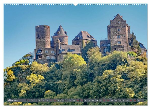 Produktbild: Burgen der Rheinromantik (hochwertiger Premium Wandkalender 2026 DIN A2 quer), Kunstdruck in Hochglanz