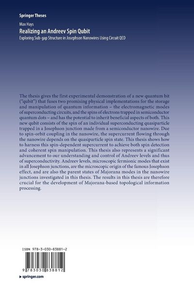 Produktbild: Realizing an Andreev Spin Qubit
