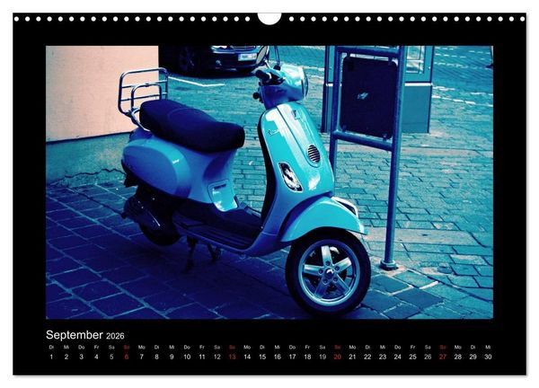 Produktbild: Motorroller (Wandkalender 2026 DIN A3 quer), CALVENDO Monatskalender