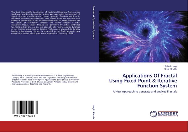 Produktbild: Applications Of Fractal Using Fixed Point & Iterative Function System