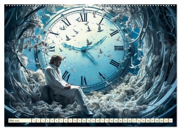 Produktbild: Keine Zukunft ohne die Zeit (hochwertiger Premium Wandkalender 2026 DIN A2 quer), Kunstdruck in Hochglanz
