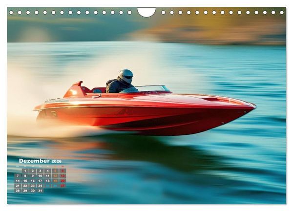 Produktbild: Speedboote (Wandkalender 2026 DIN A4 quer), CALVENDO Monatskalender