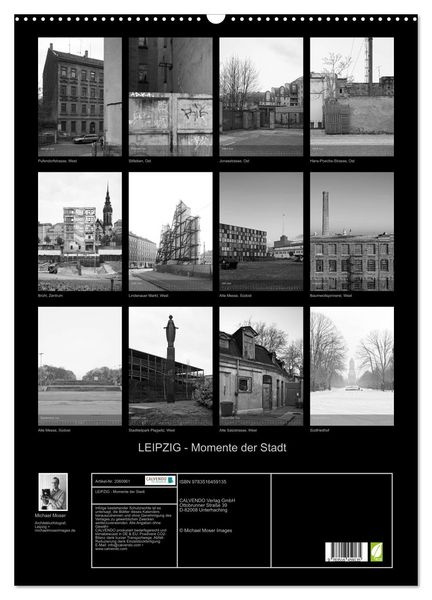 Produktbild: LEIPZIG - Momente der Stadt (Wandkalender 2026 DIN A2 hoch), CALVENDO Monatskalender