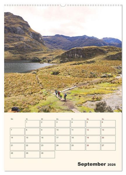 Produktbild: Ecuador - Terminplaner (hochwertiger Premium Wandkalender 2026 DIN A2 hoch), Kunstdruck in Hochglanz