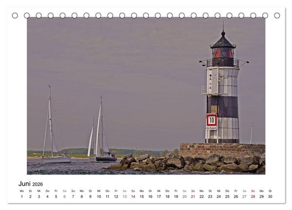 Produktbild: Schleswig und die Schlei - von Schloss Gottorf bis Schleim&uuml;nde (Tischkalender 2026 DIN A5 quer), CALVENDO Monatskalender