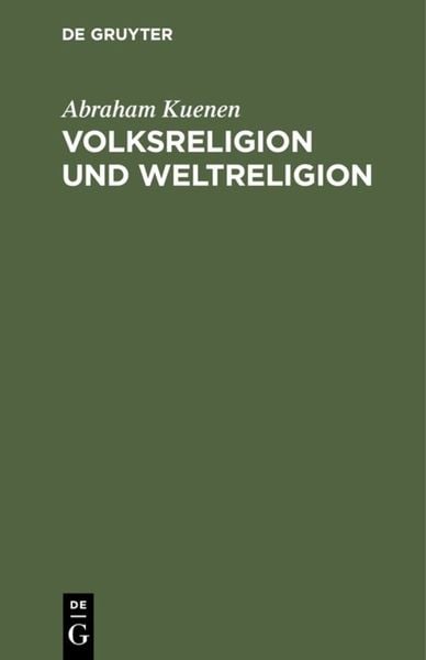 Produktbild: Volksreligion und Weltreligion