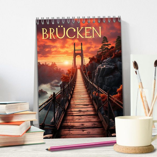 Produktbild: Br&uuml;cken (Tischkalender 2026 DIN A5 hoch), CALVENDO Monatskalender