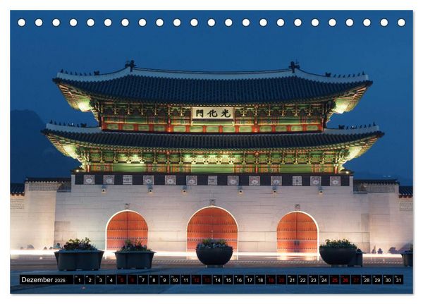 Produktbild: Seoul - Metropole zwischen Tradition und Moderne (Tischkalender 2026 DIN A5 quer), CALVENDO Monatskalender