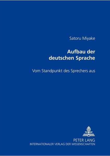 Produktbild: Aufbau der deutschen Sprache