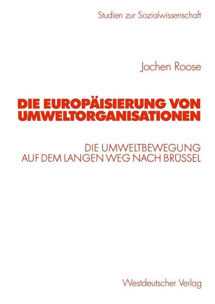 Produktbild: Die Europ&auml;isierung von Umweltorganisationen