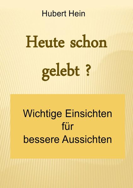 Produktbild: Heute schon gelebt?