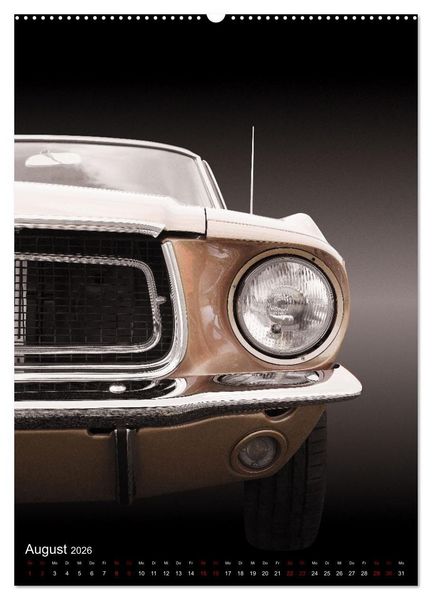 Produktbild: Amerikanische Autos aus den Jahren 1957 bis 1976 Frontansichten (hochwertiger Premium Wandkalender 2026 DIN A2 hoch), Kunstdruck in Hochglanz
