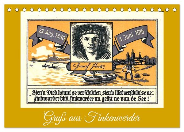 Produktbild: Gru&szlig; aus Finkenwerder (Tischkalender 2026 DIN A5 quer), CALVENDO Monatskalender